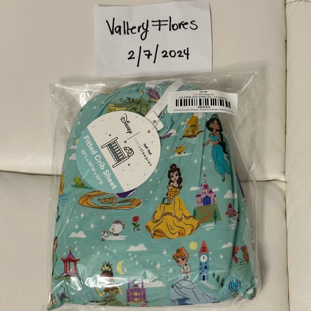 Little Sleepies Disney Princess Dream Crib Sheet